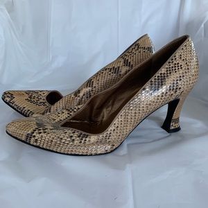 Stuart Weitzman Snake Skin Heels